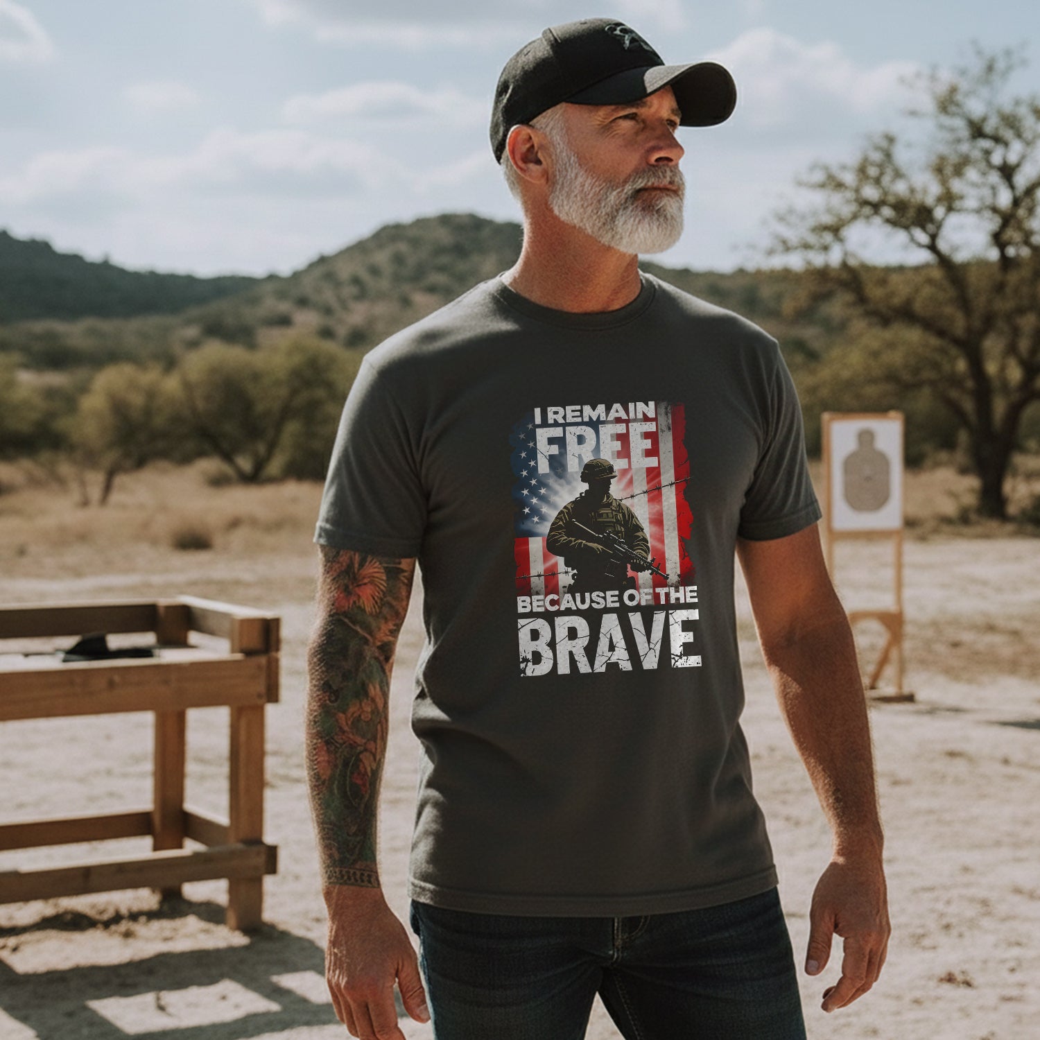 I Remain Free Because of the Brave T-Shirt