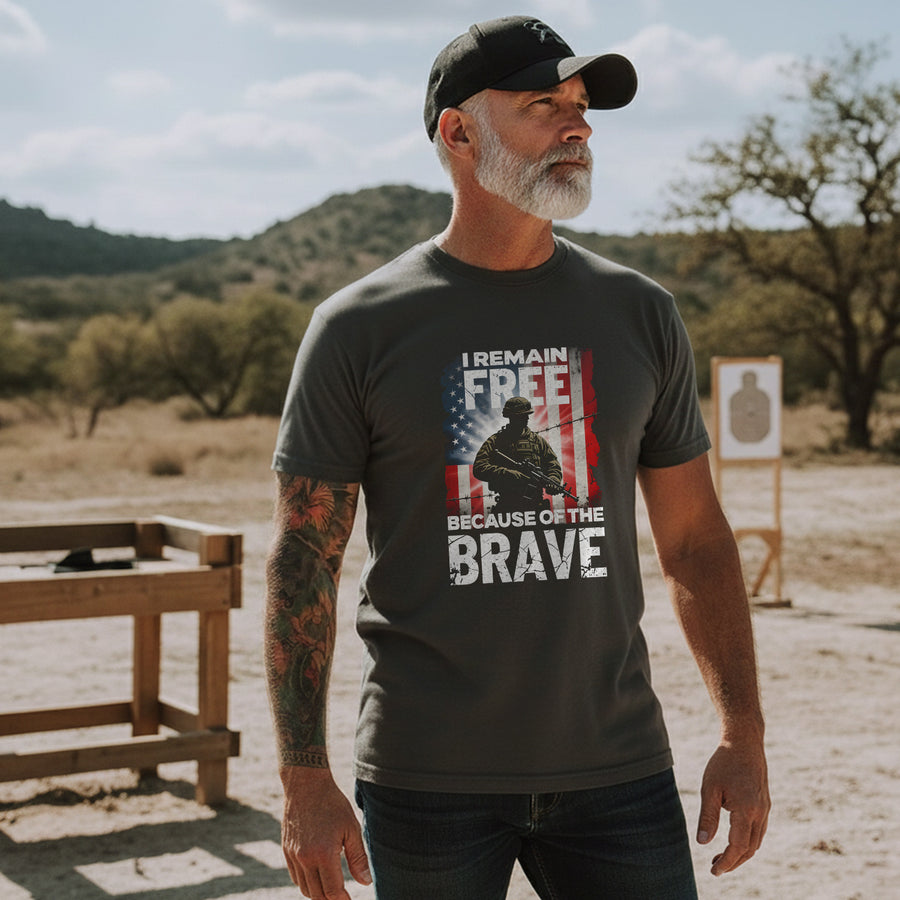 I Remain Free Because of the Brave T-Shirt