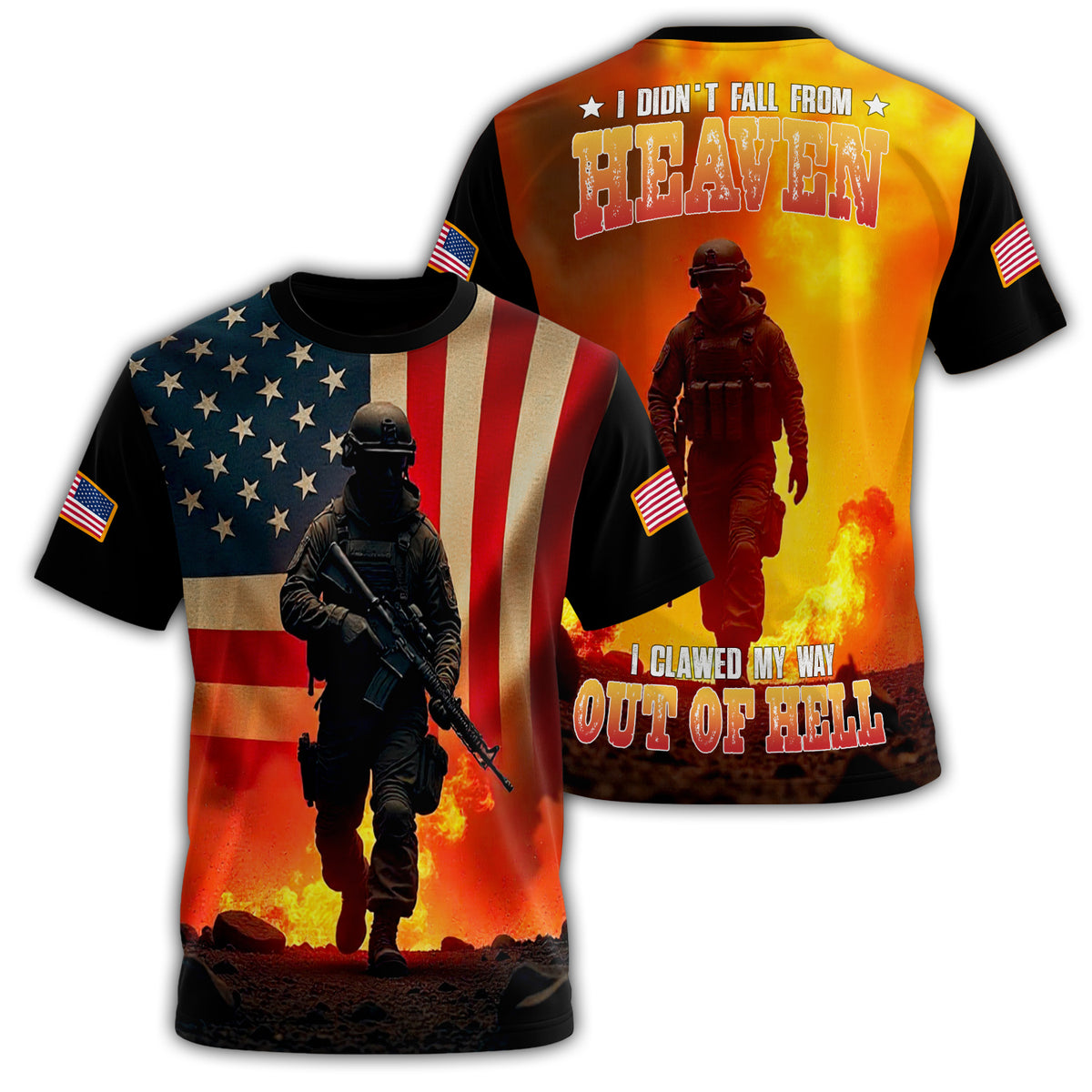 I Clawed My Way Out of Hell All-over Print T-Shirt Main image