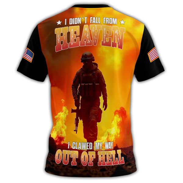 I Clawed My Way Out of Hell All-over Print T-Shirt