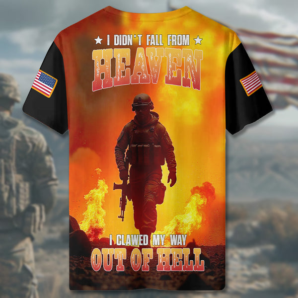 I Clawed My Way Out of Hell All-over Print T-Shirt