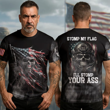 Stomp My Flag I’ll Stomp All-over Print T-Shirt