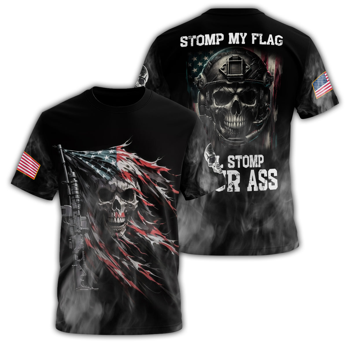 Stomp My Flag I’ll Stomp All-over Print T-Shirt Main image