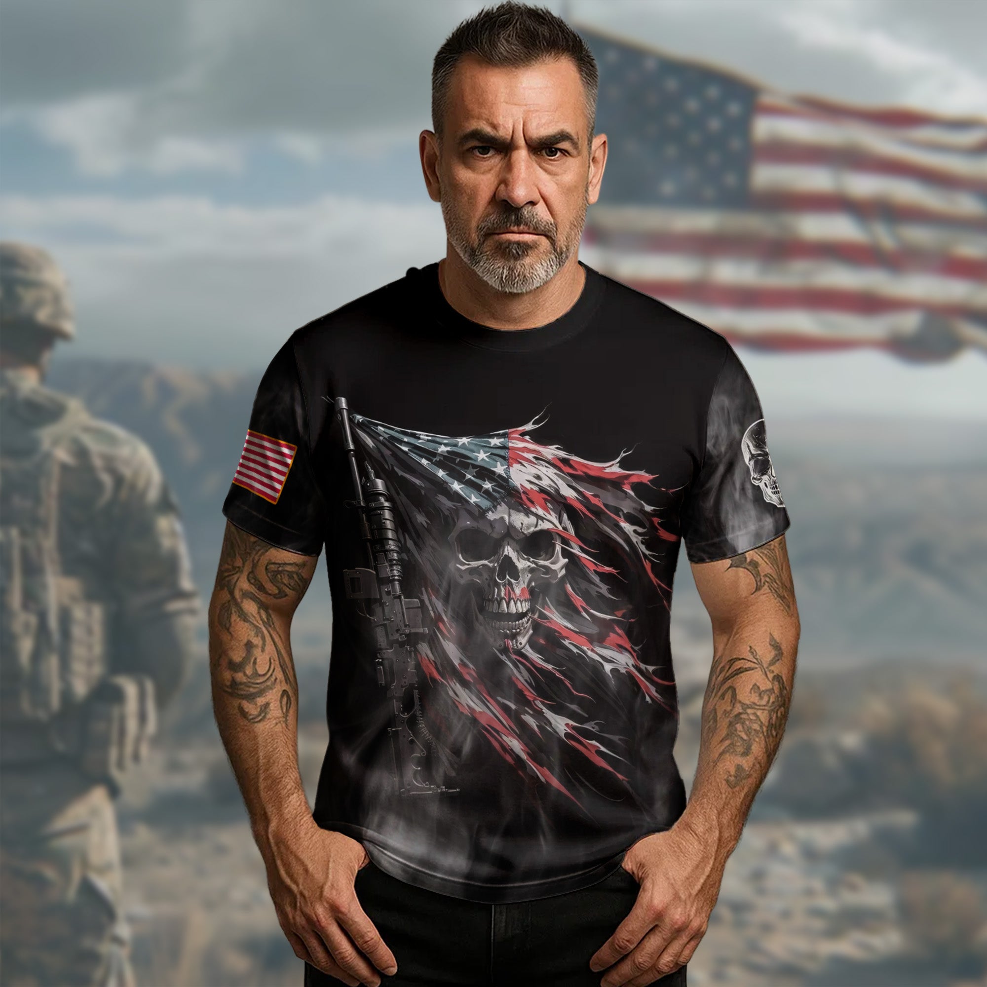 Stomp My Flag I’ll Stomp All-over Print T-Shirt