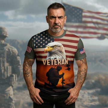 We Owe Illegals Nothing We Owe Our Veterans Everything Honoring Those Who Served with Pride All-over Print T-Shirt