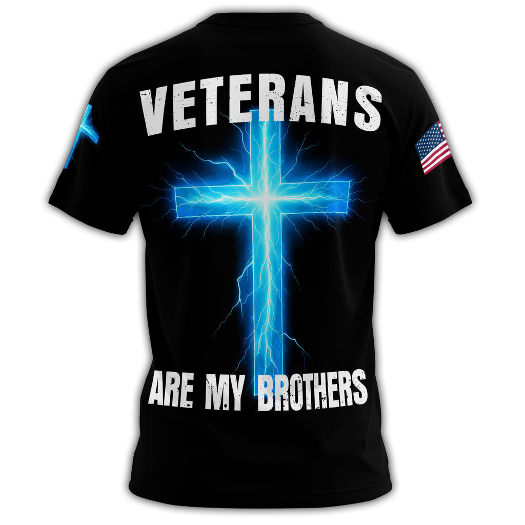 I Took a DNA Test God Is My Father Veterans Are My Brothers All-over Print T-Shirt