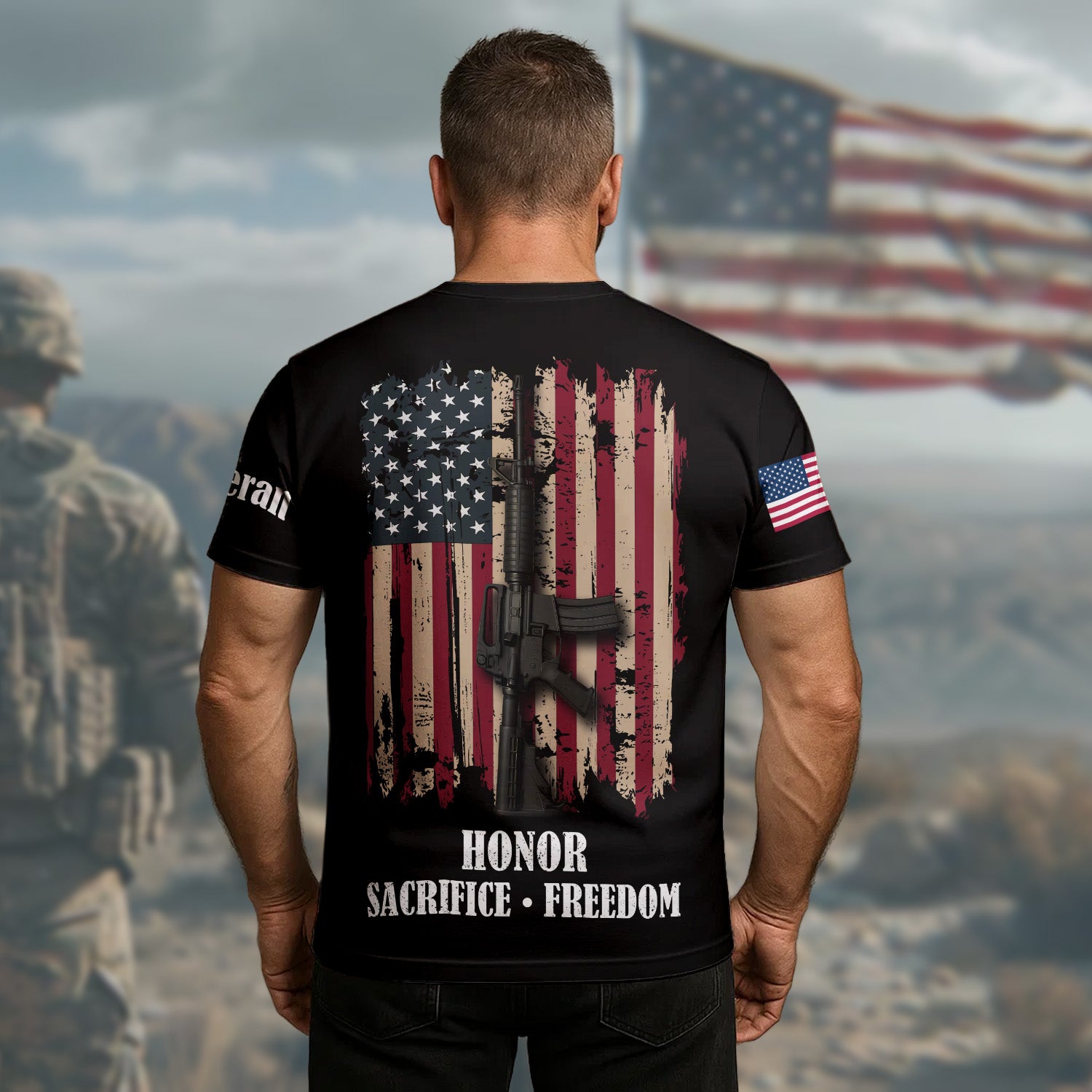 Better to Die on Their Feet Than to Live on Their Knees Standing Strong for Freedom All-over Print T-Shirt