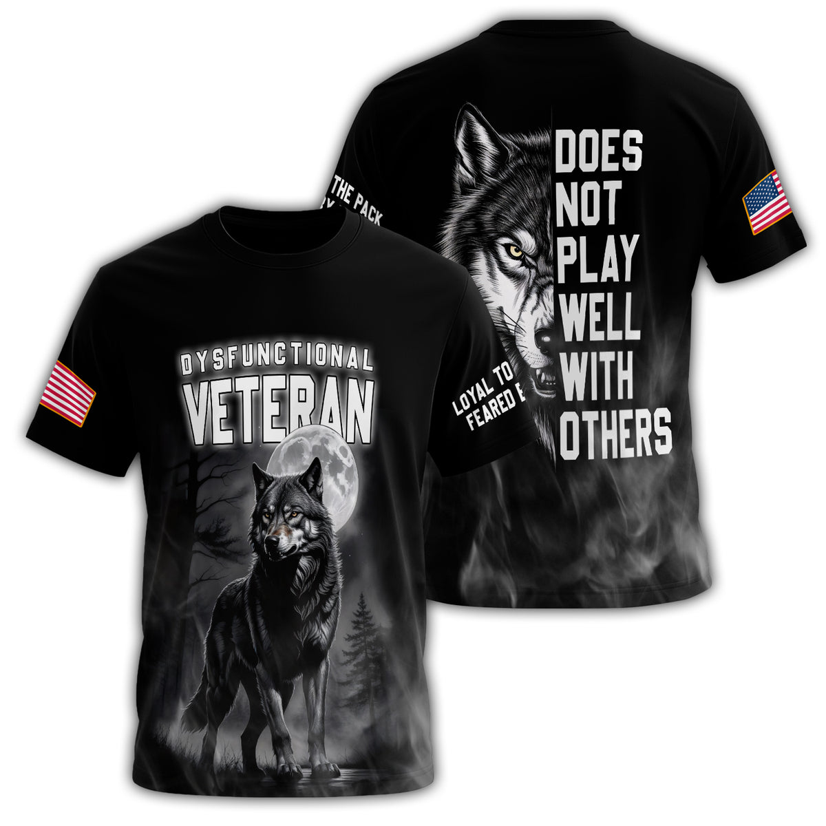 Dysfunctional Veteran All-over Print T-Shirt Main image