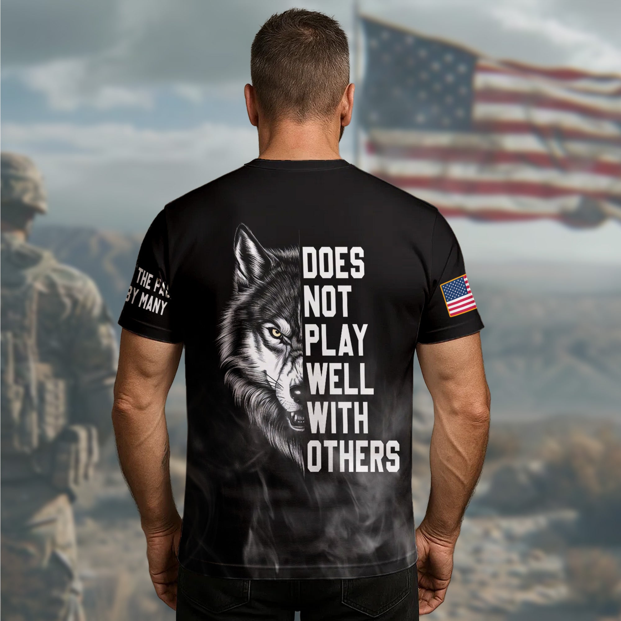 Dysfunctional Veteran All-over Print T-Shirt