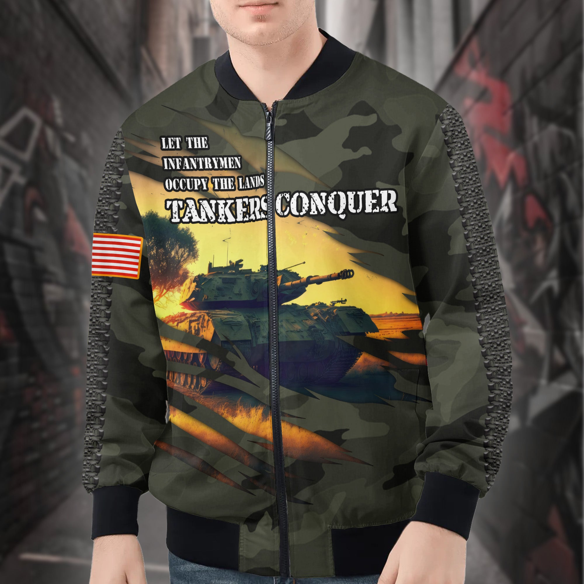 Infantry Pride All-over Print Bomber Jacket