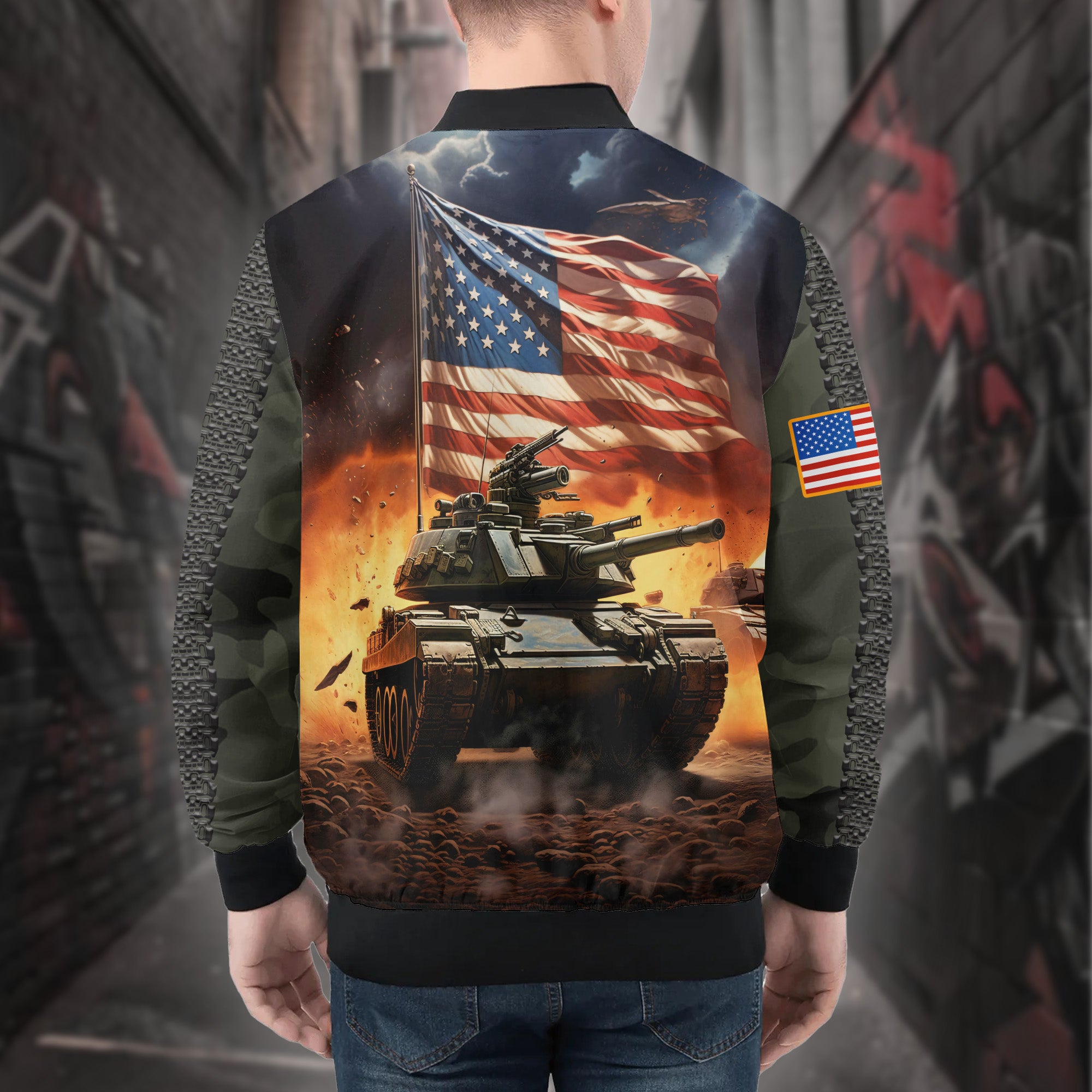 Infantry Pride All-over Print Bomber Jacket