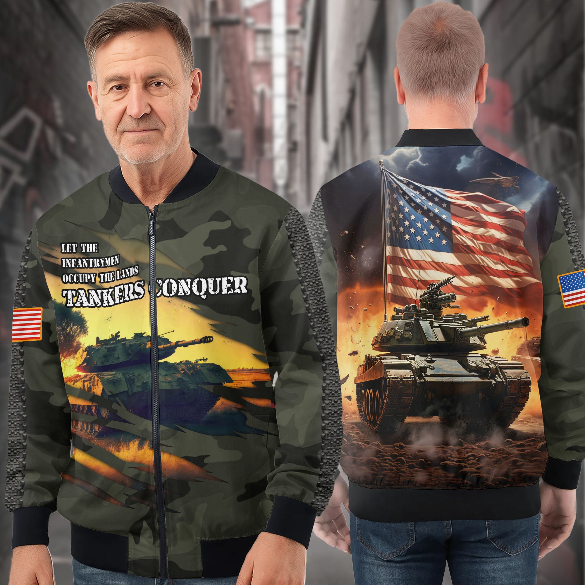 Infantry Pride All-over Print Bomber Jacket