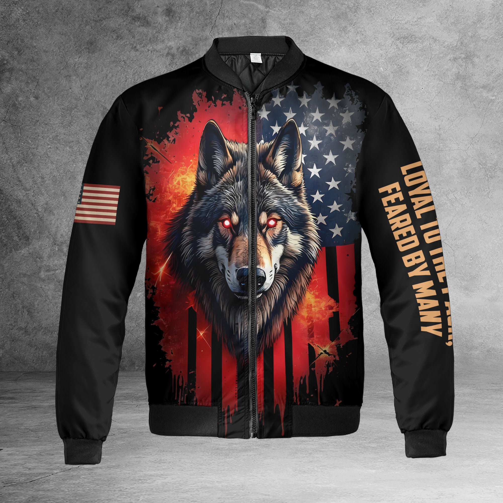 Dysfunctional Veteran All-over Print Bomber Jacket