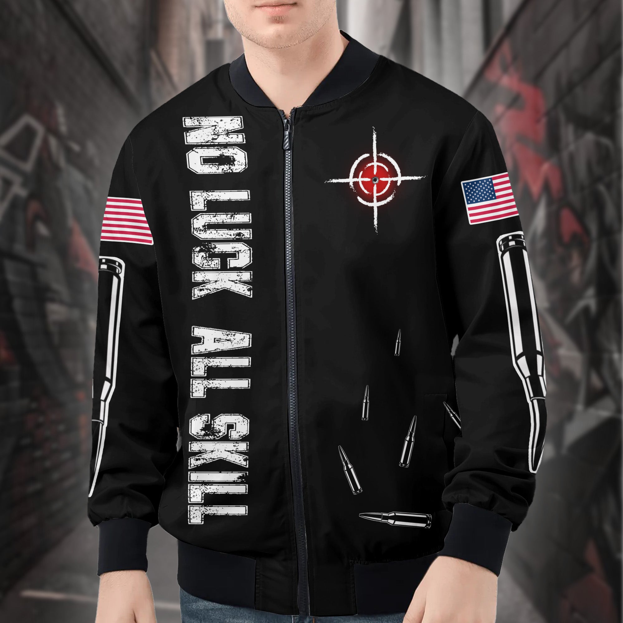 Veteran Precision All-over Print Bomber Jacket