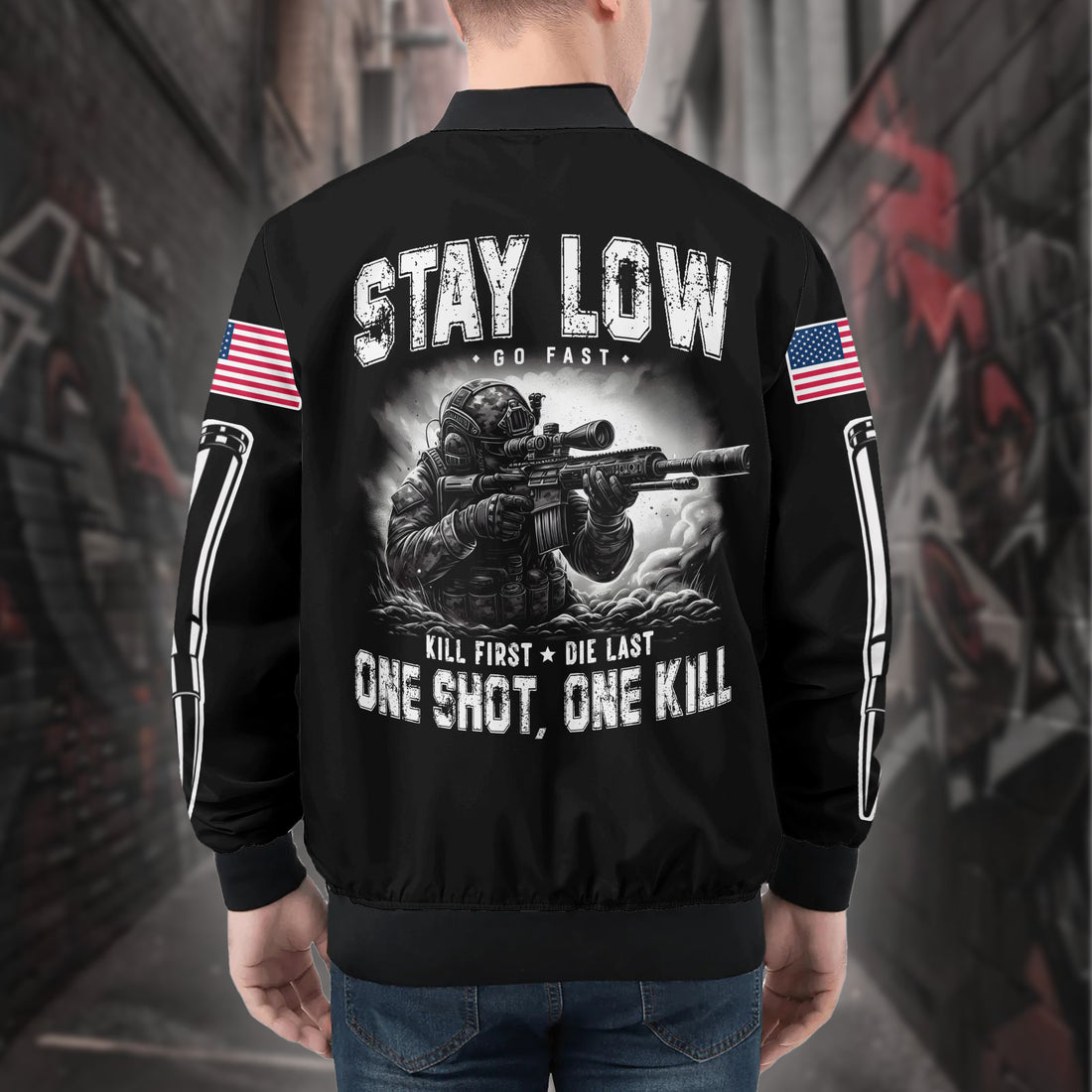 Veteran Precision All-over Print Bomber Jacket