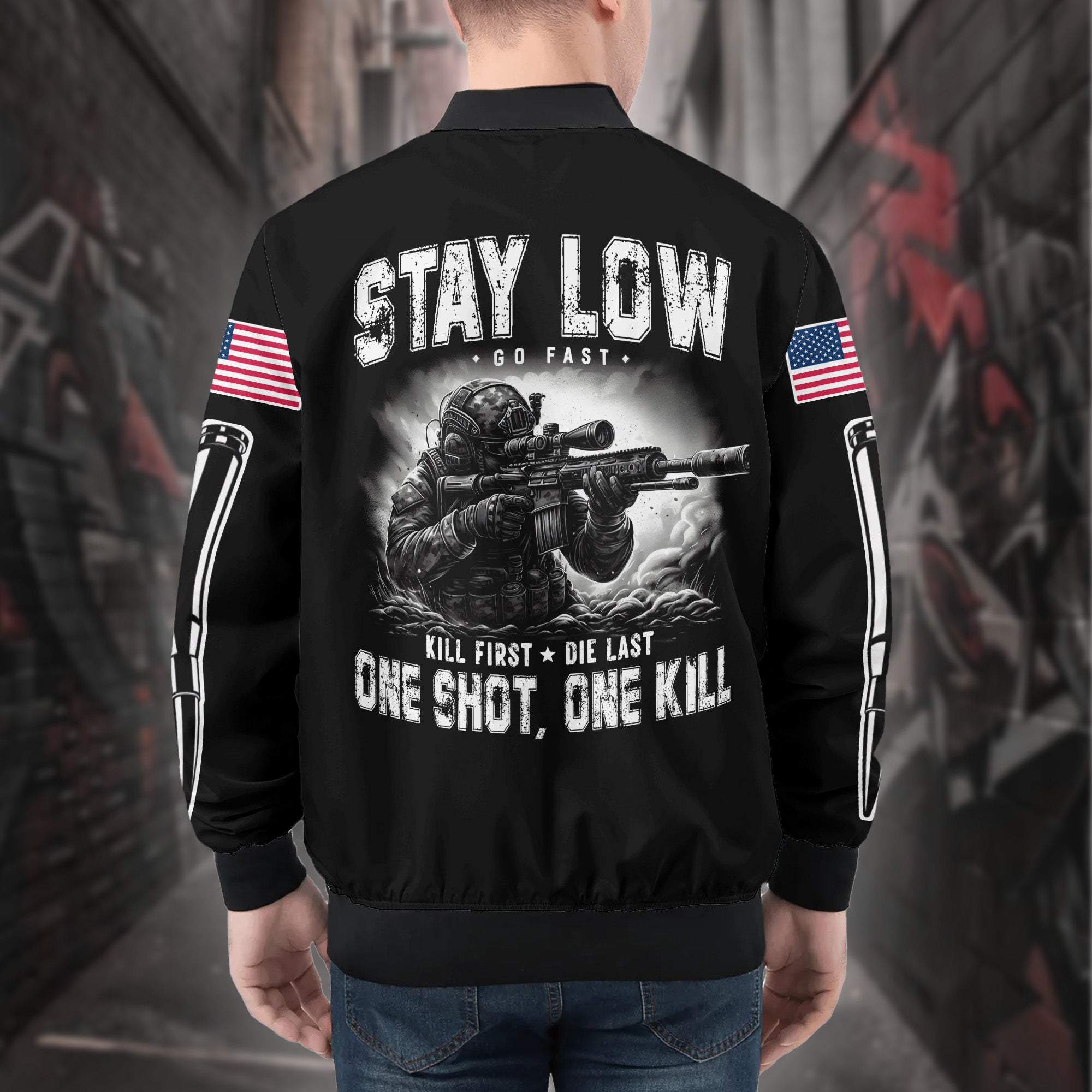 Veteran Precision All-over Print Bomber Jacket