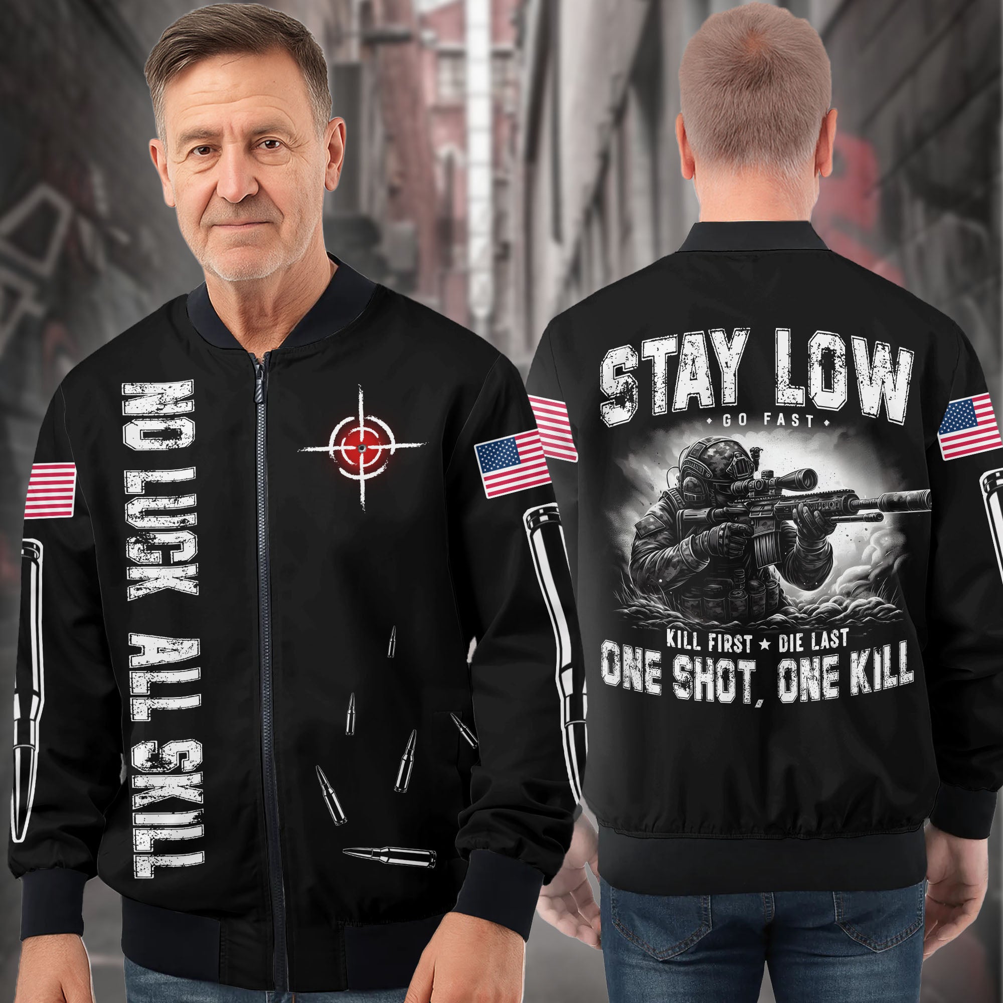 Veteran Precision All-over Print Bomber Jacket