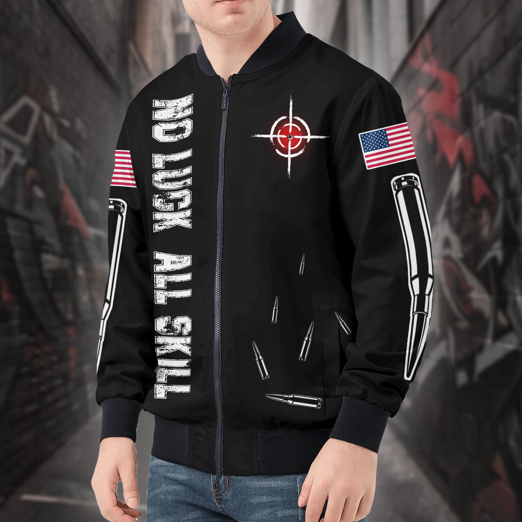 Veteran Precision All-over Print Bomber Jacket