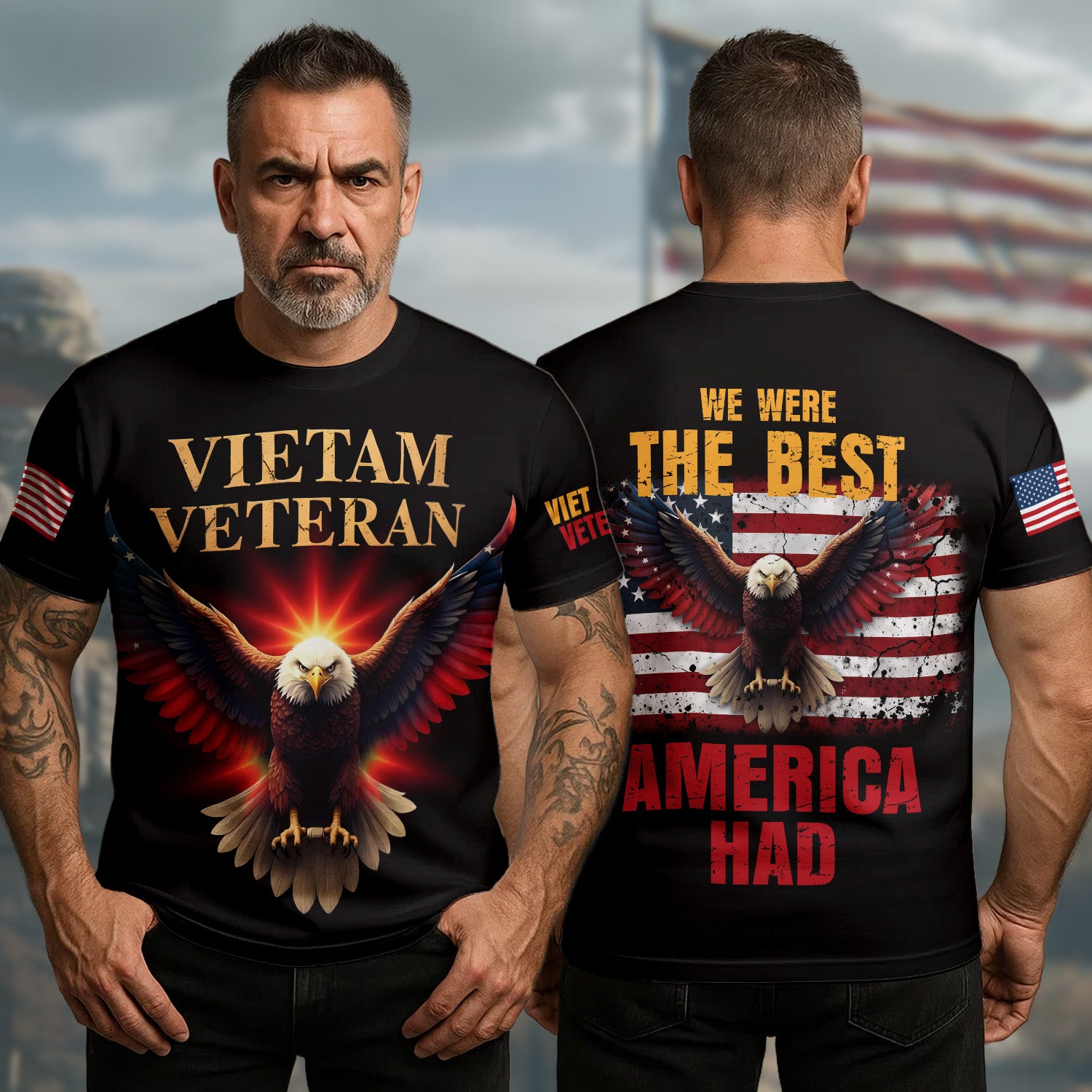 Vietnam Veteran 1959–1975 All-over Print T-Shirt