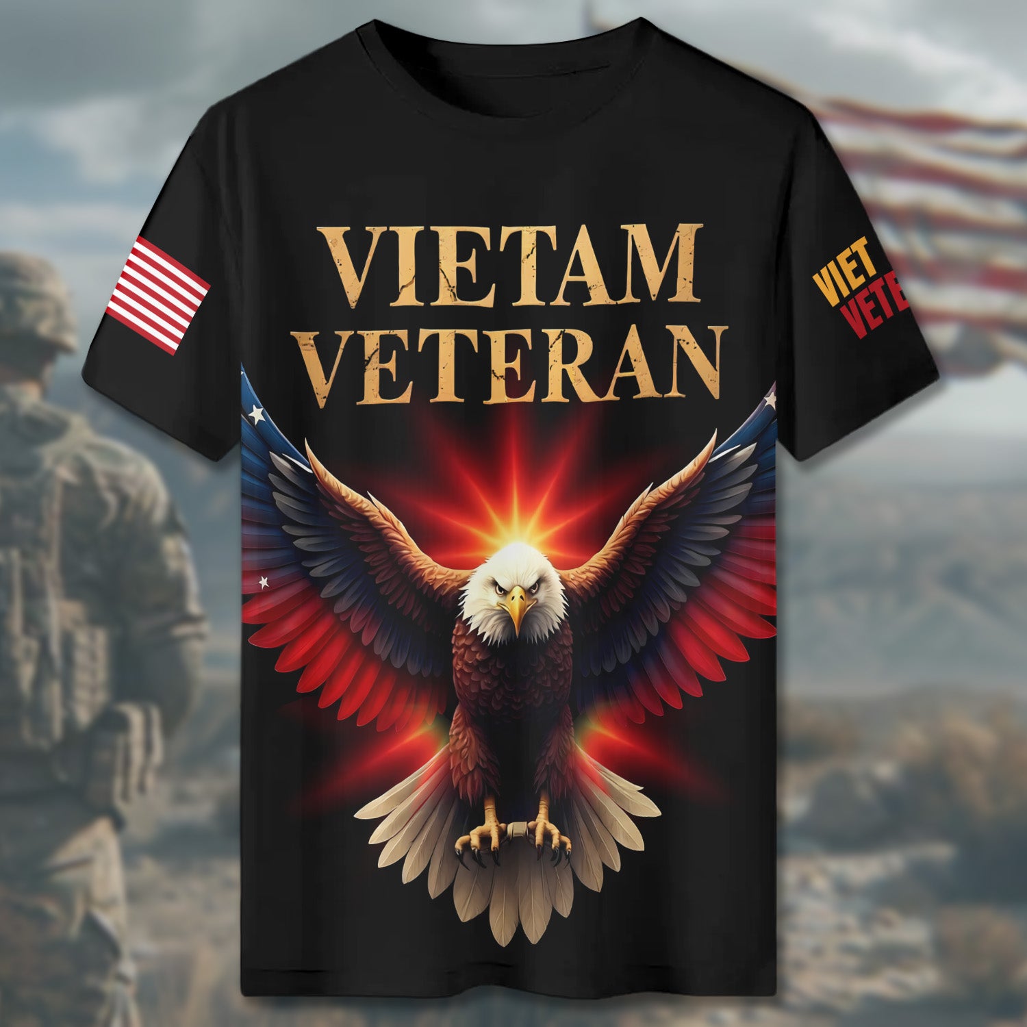 Vietnam Veteran 1959–1975 All-over Print T-Shirt