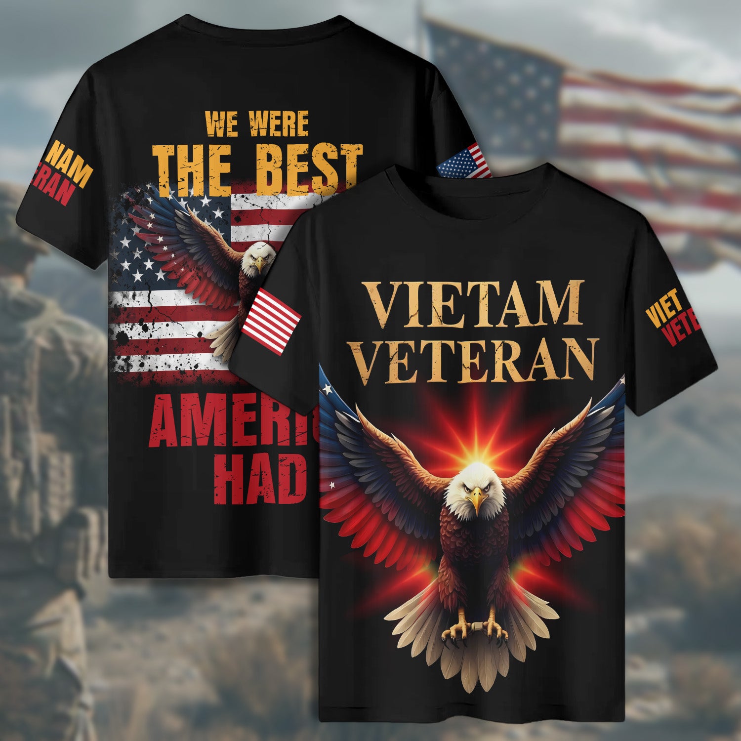 Vietnam Veteran 1959–1975 All-over Print T-Shirt