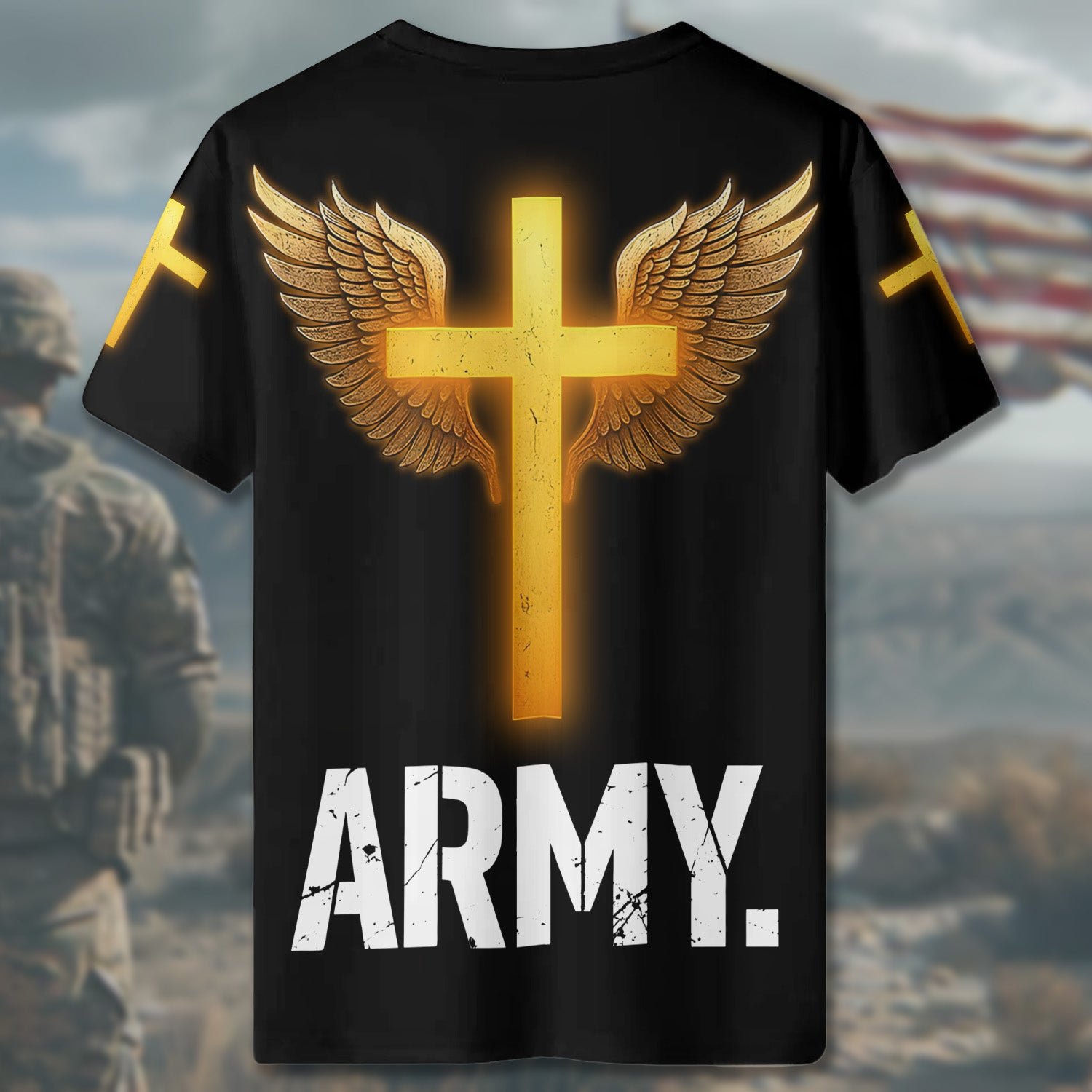 Enlisted in God’s Army All-over Print T-Shirt