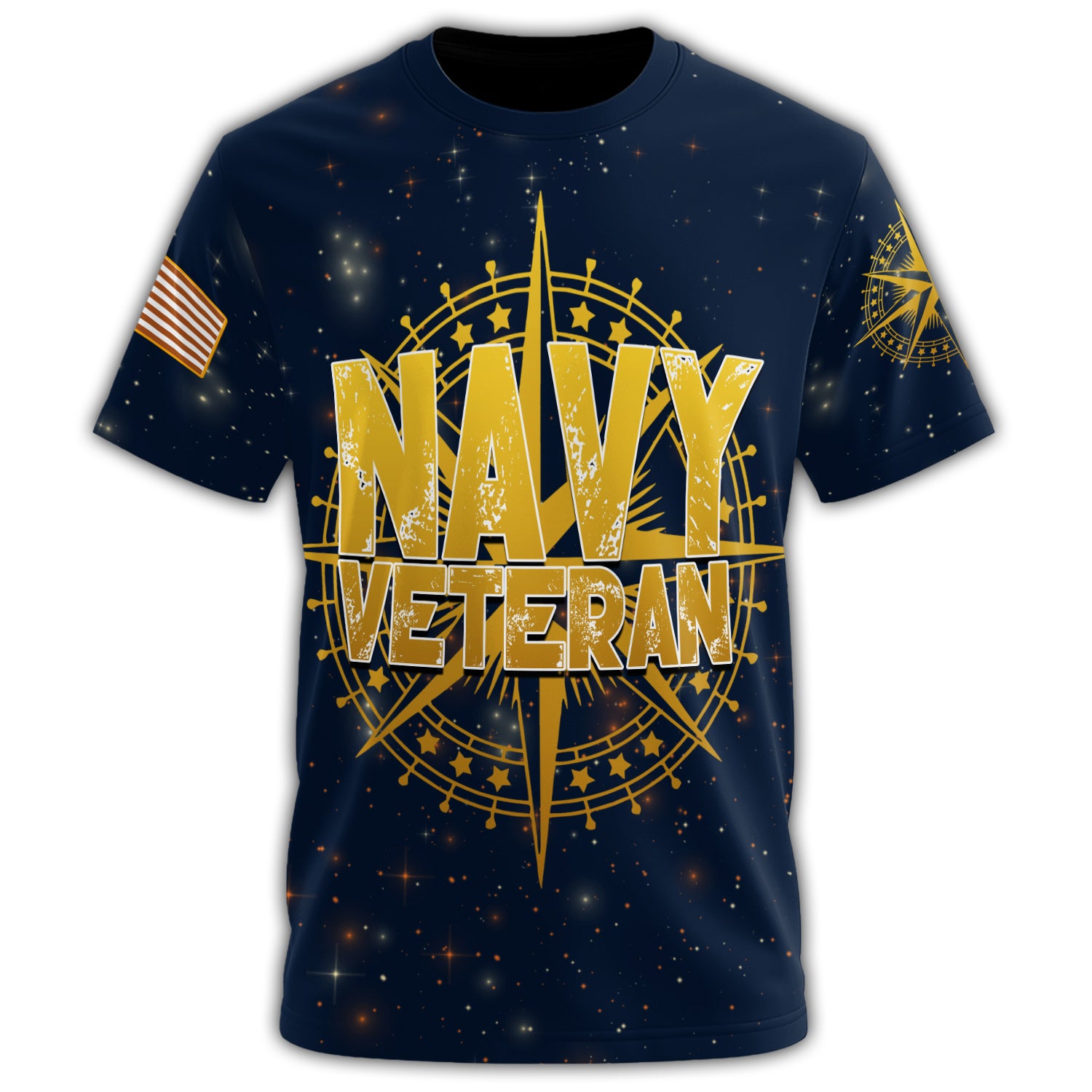 Navy Veteran Proud Defender All-over Print T-Shirt Secondary image