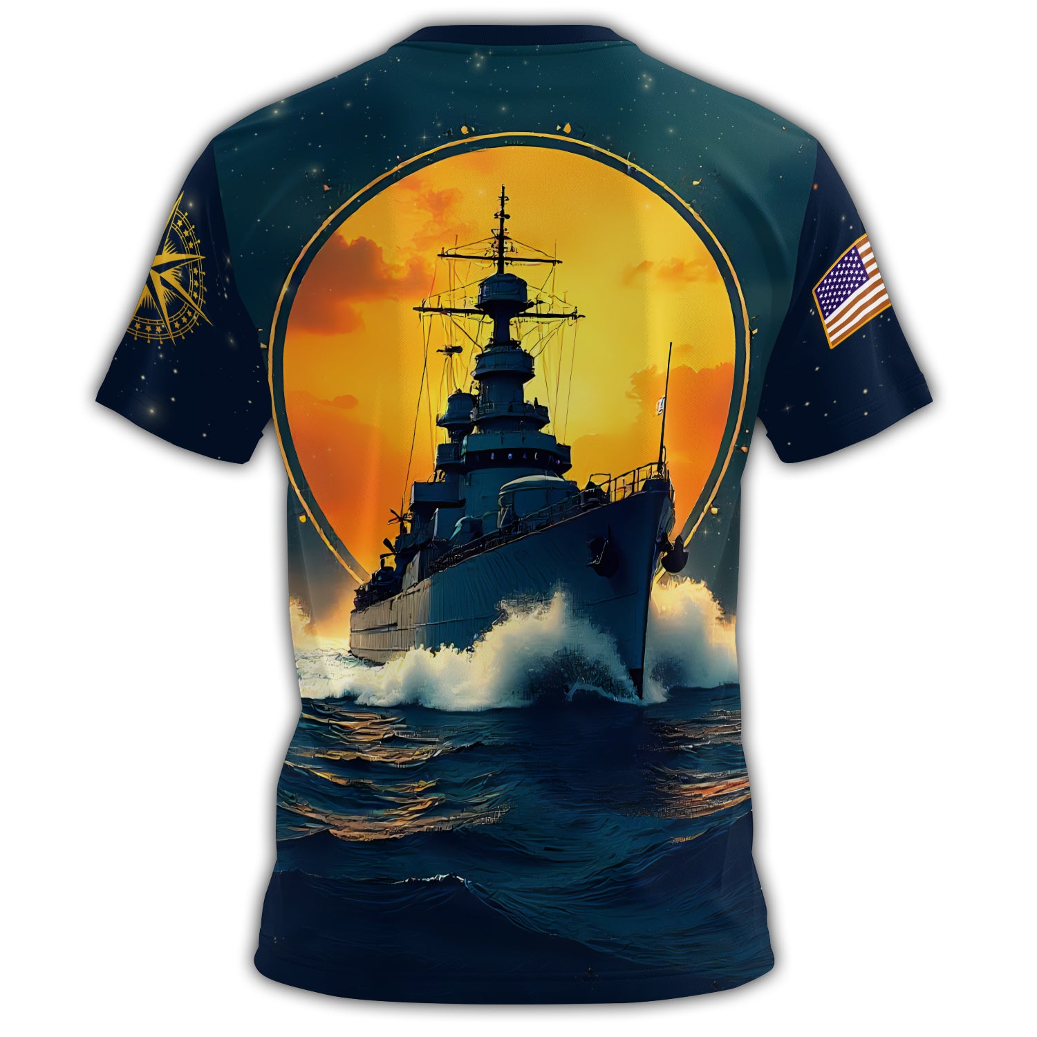Navy Veteran Proud Defender All-over Print T-Shirt