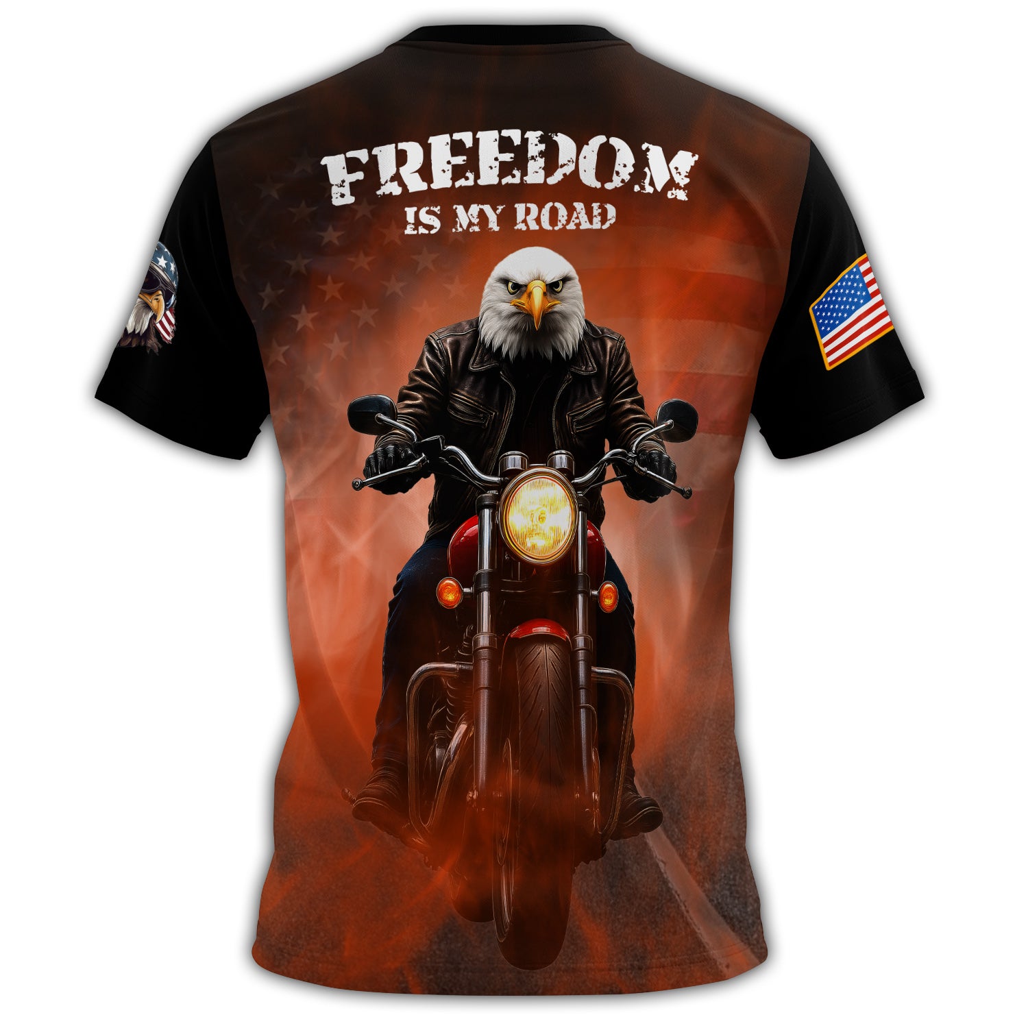 Freedom on Two Wheels All-over Print T-Shirt