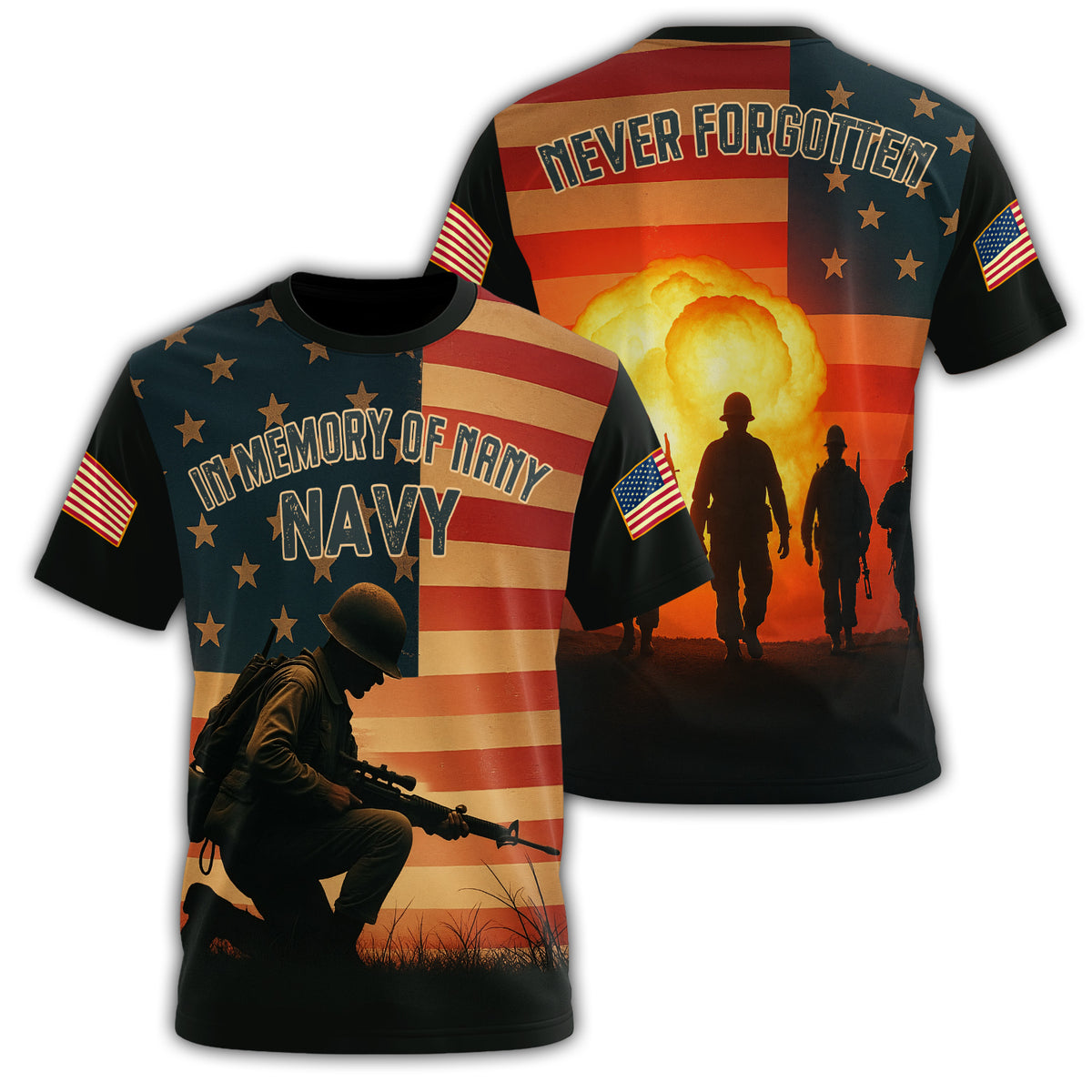 In Memory of Many Never All-over Print T-Shirt Main image