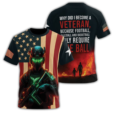 Why Did I Become a Veteran All-over Print T-Shirt