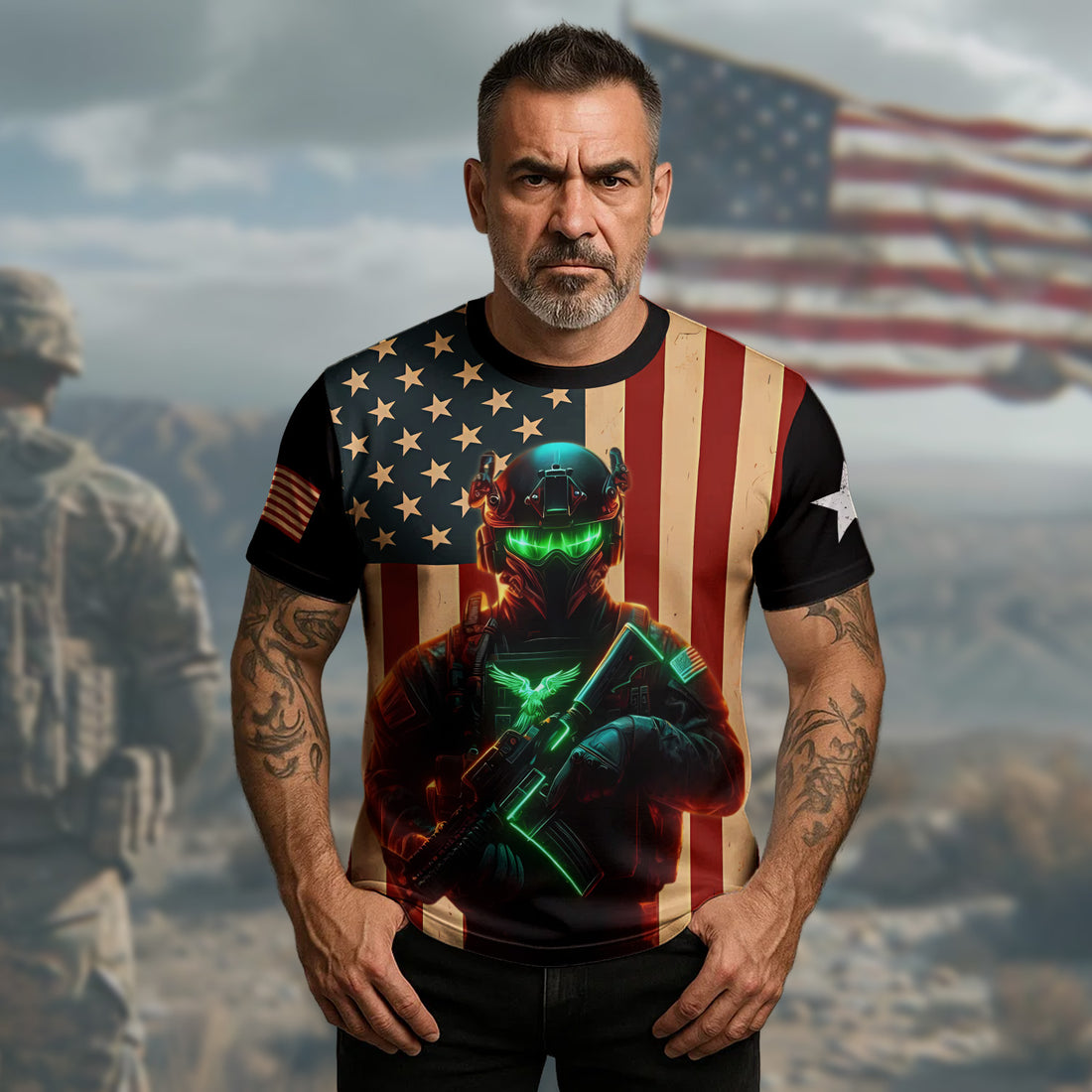 Why Did I Become a Veteran Because Football Baseball and Basketball Only Require One Ball All-over Print T-Shirt
