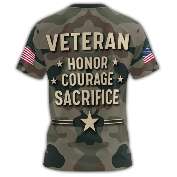I Am a Veteran Like My All-over Print T-Shirt
