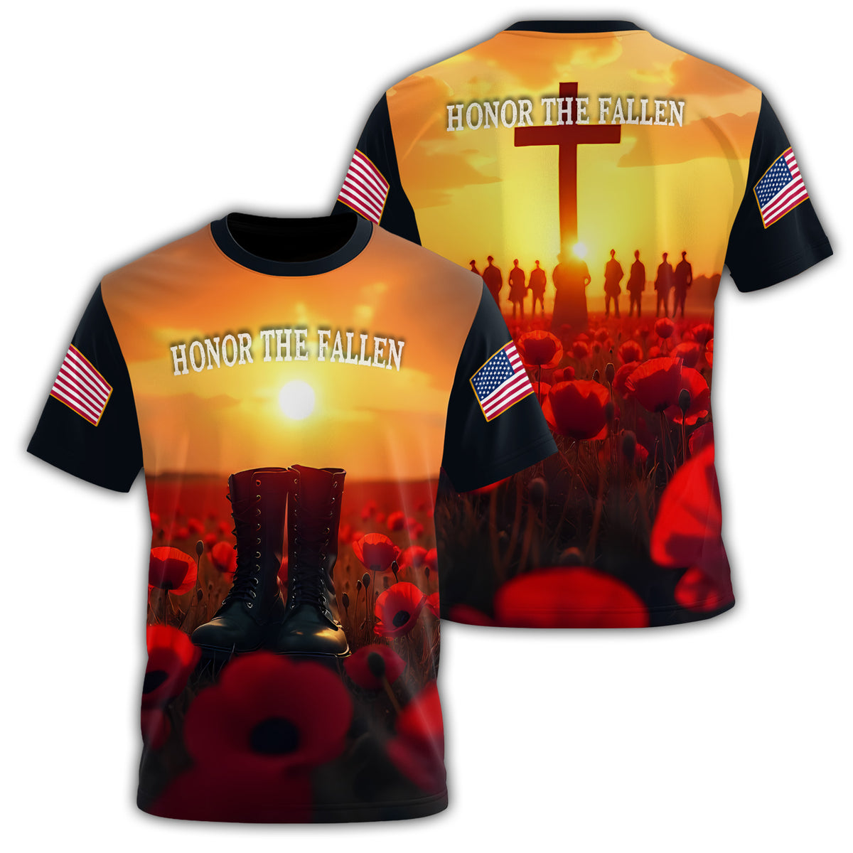 Honor the Fallen Remember All-over Print T-Shirt Main image