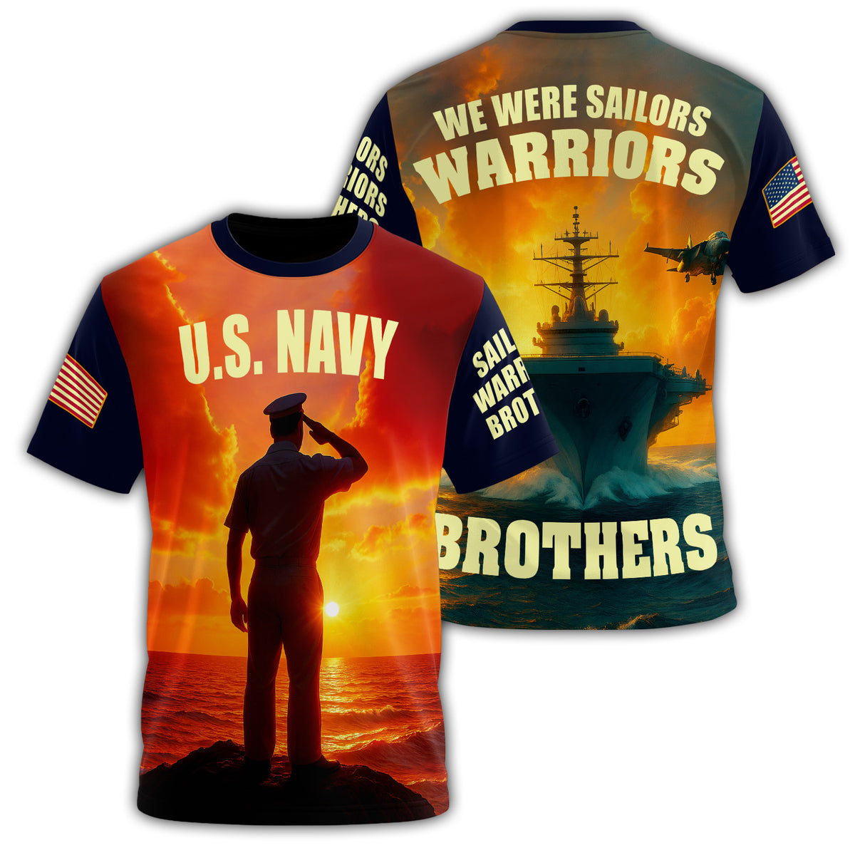 U.S. Navy We Were Sailors All-over Print T-Shirt Main image