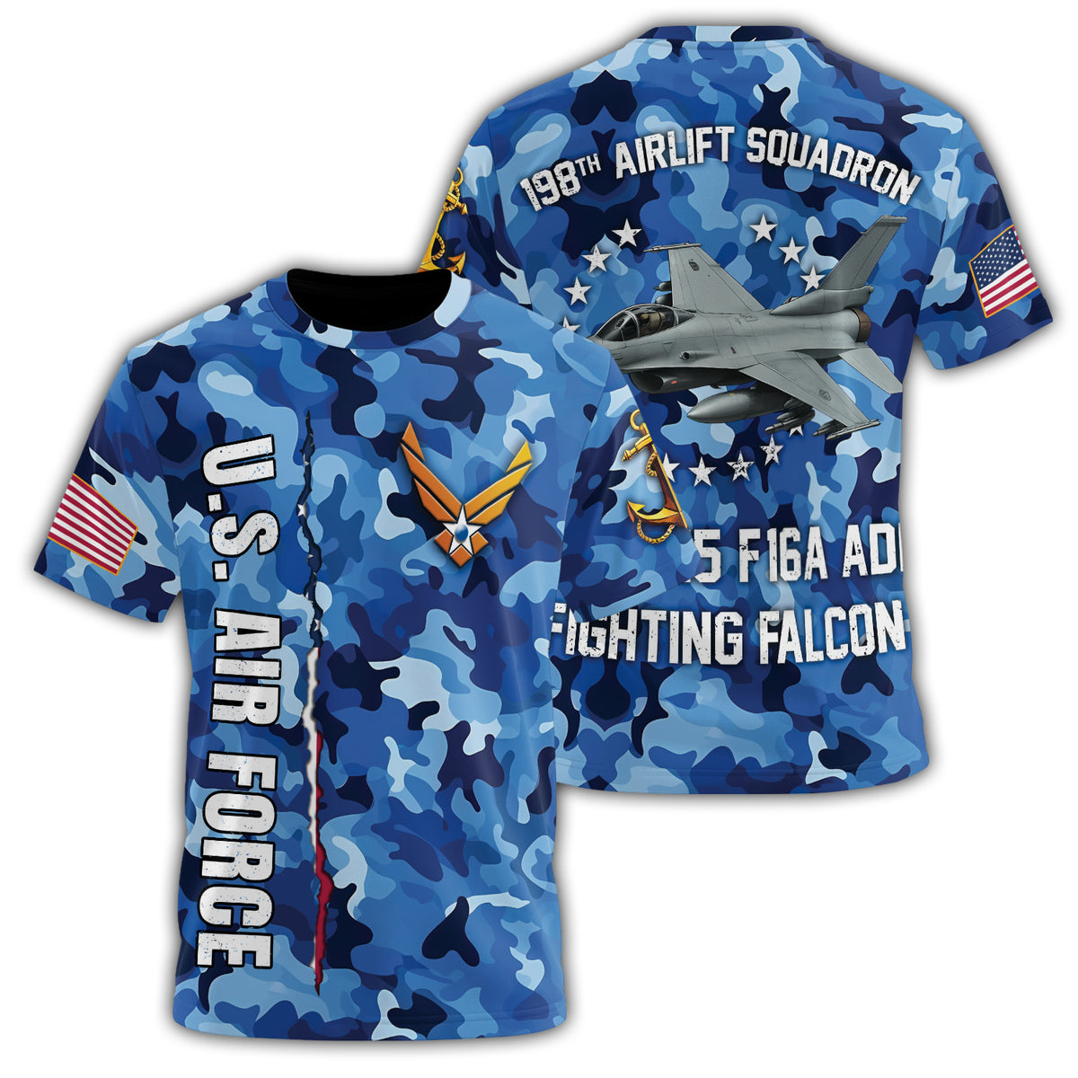 Proudly Supporting the U.S. Air Force All-over Print T-Shirt Main image
