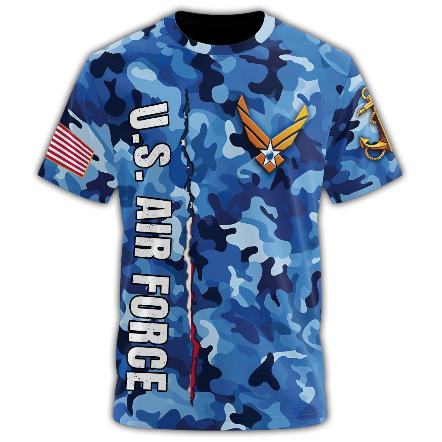 Proudly Supporting the U.S. Air Force All-over Print T-Shirt Secondary image