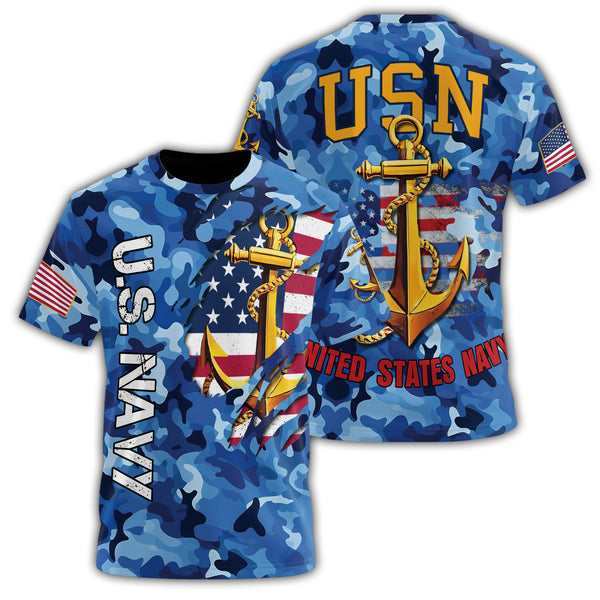 U.S. Navy Strength at Sea All-over Print T-Shirt