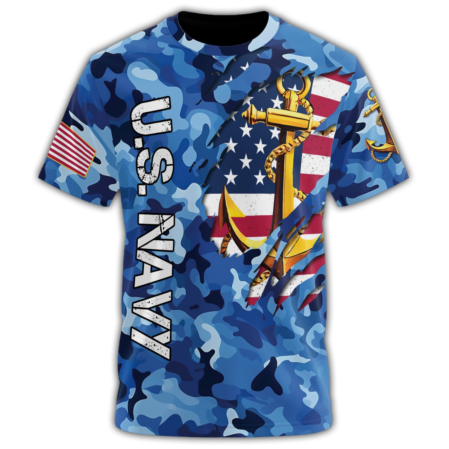 U.S. Navy Strength at Sea All-over Print T-Shirt Secondary image