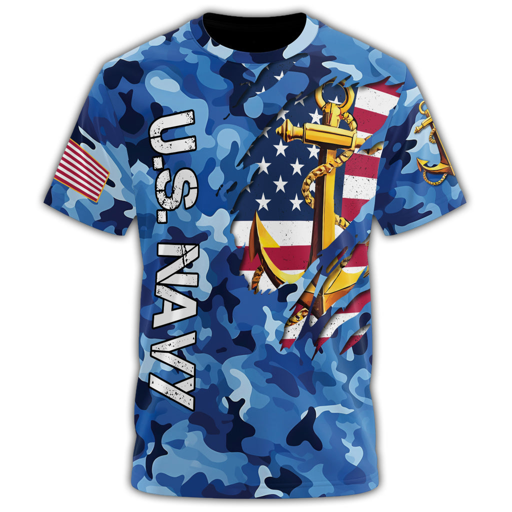 U.S. Navy Strength at Sea All-over Print T-Shirt