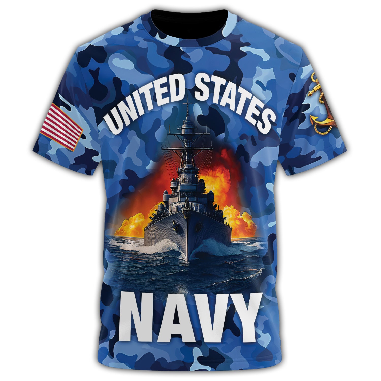 United States All-over Print Personalized T-Shirt Secondary image