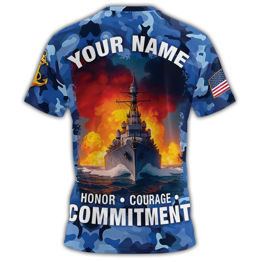 United States All-over Print Personalized T-Shirt