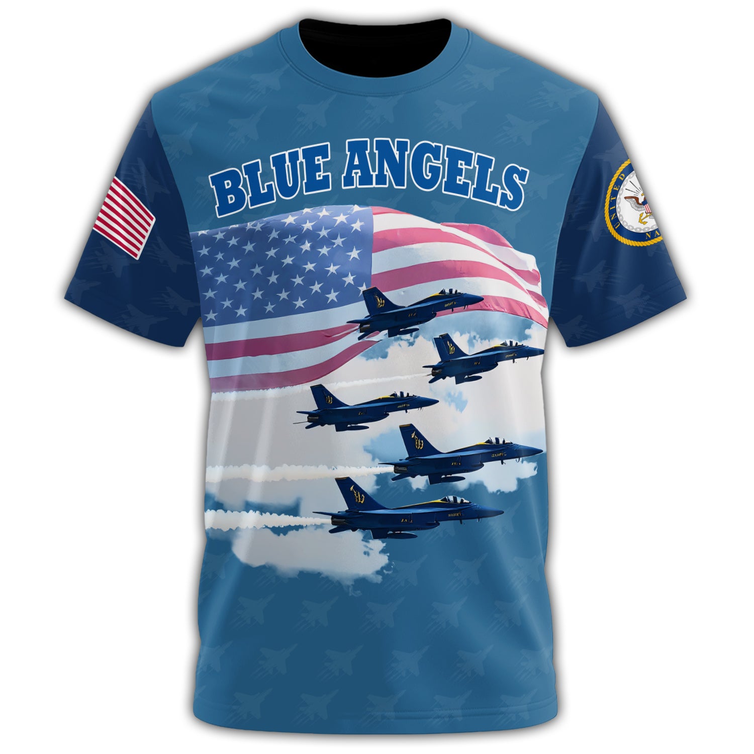 Blue Angels Precision in All-over Print T-Shirt Secondary image