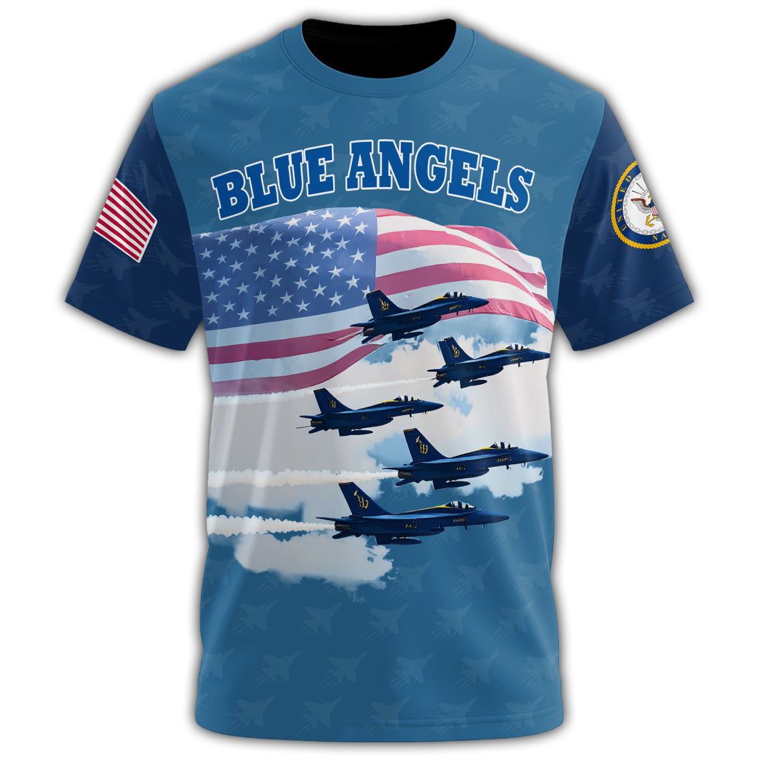 Blue Angels Precision in All-over Print T-Shirt