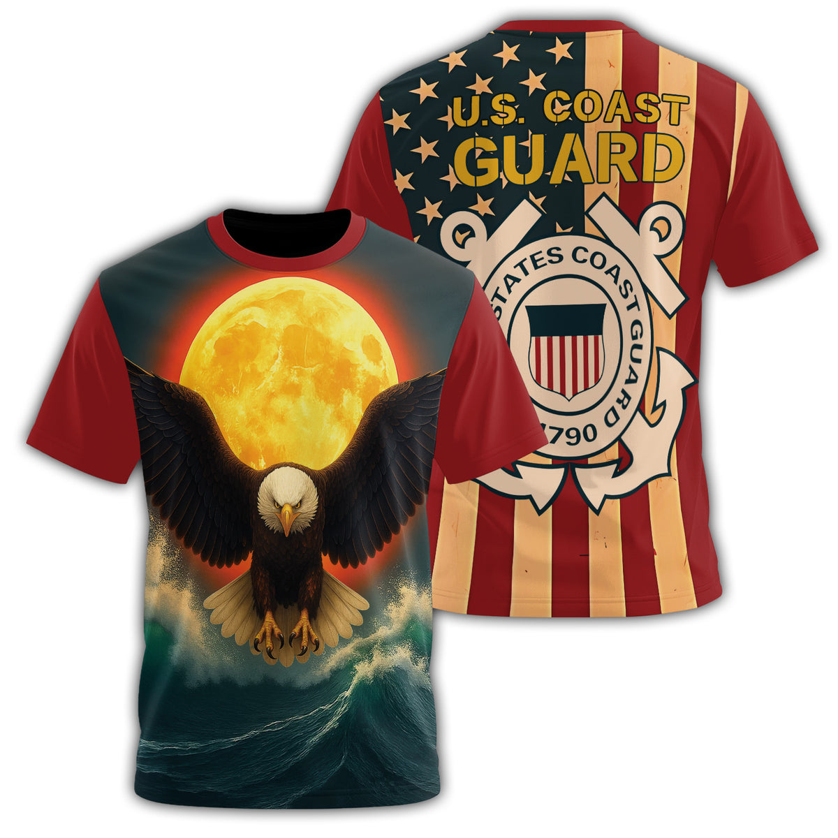 U.S. Coast Guard Semper All-over Print T-Shirt Main image