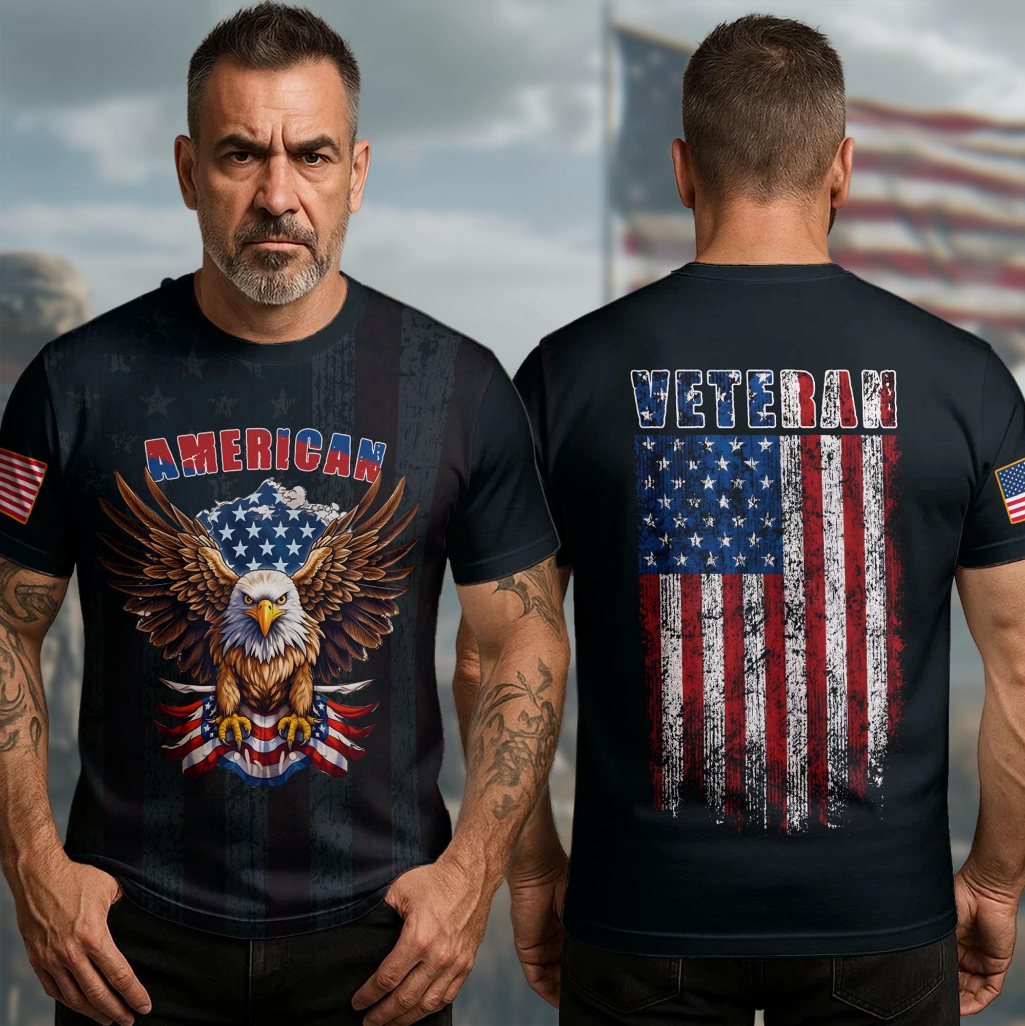 American Veteran Proud All-over Print T-Shirt