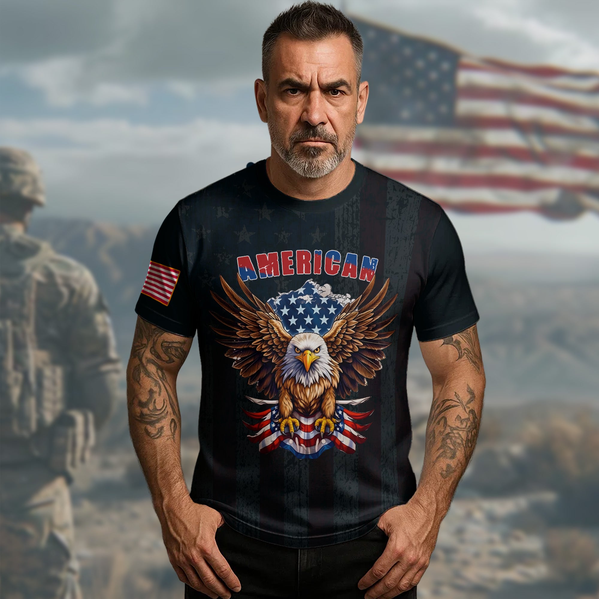 American Veteran Proud All-over Print T-Shirt
