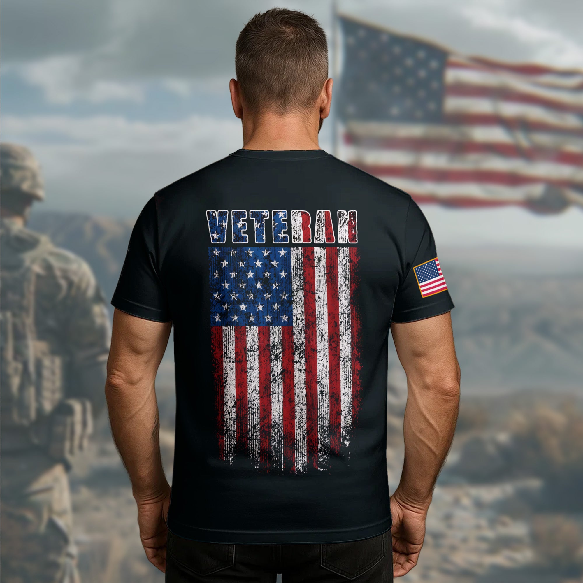 American Veteran Proud All-over Print T-Shirt
