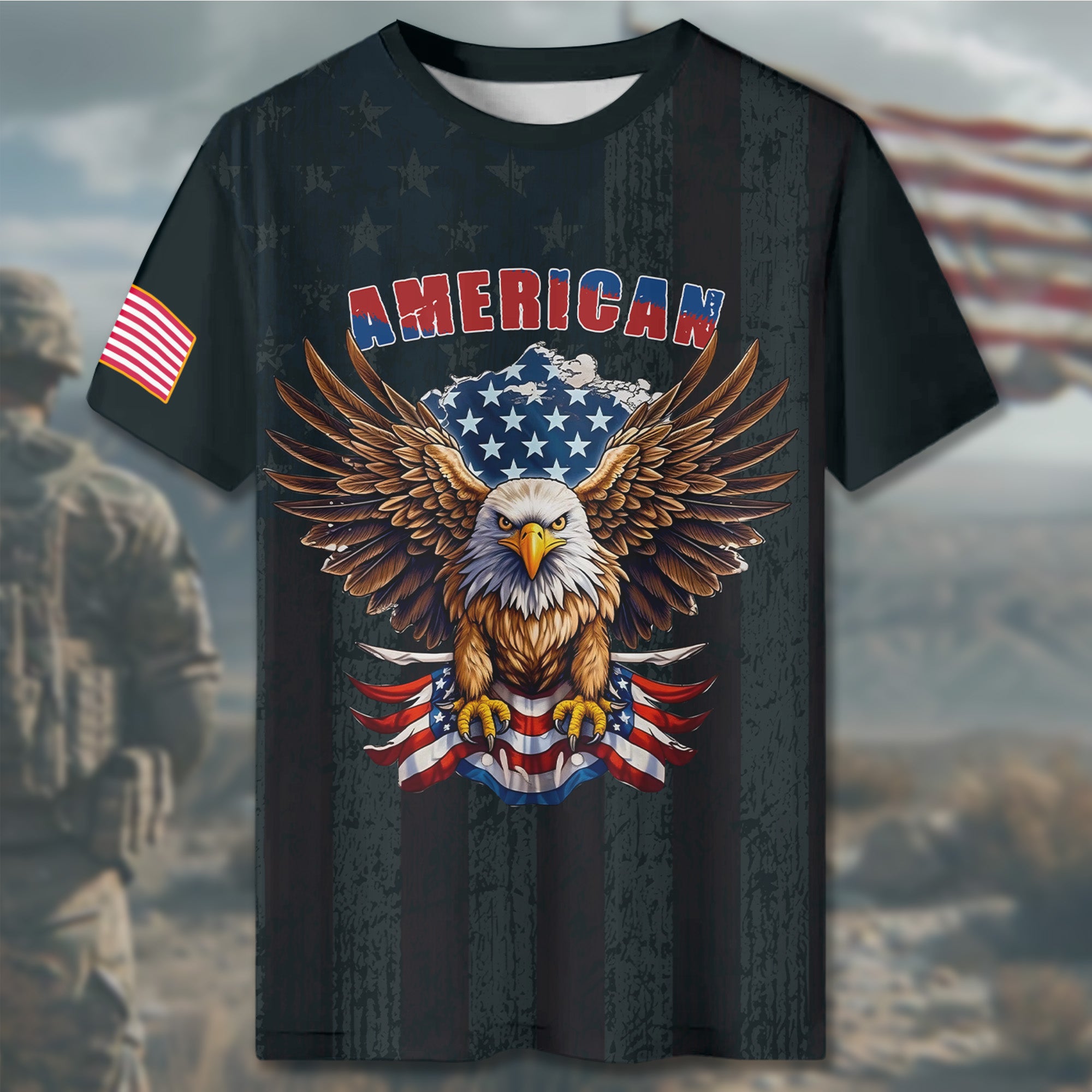 American Veteran Proud All-over Print T-Shirt