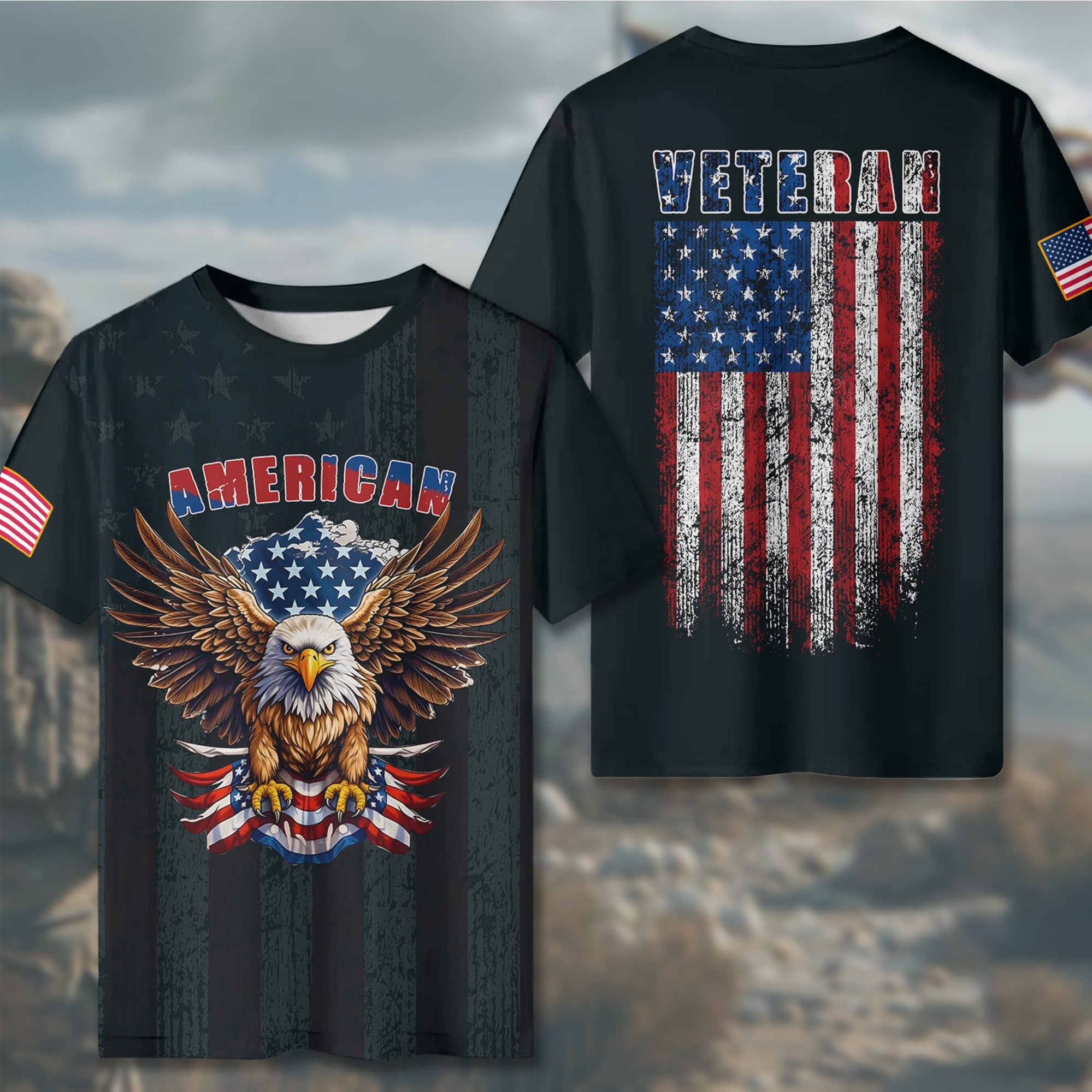 American Veteran Proud All-over Print T-Shirt